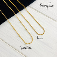 Gold Two Initial Necklace