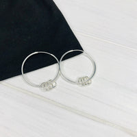 "The Carole" Silver Rings Earrings - KookyTwo