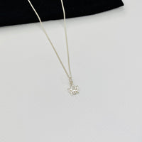 Silver Lotus Flower Necklace - KookyTwo