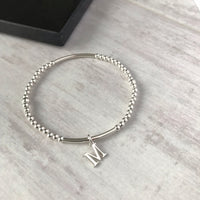 Silver Initial Bracelet - KookyTwo