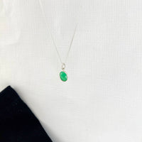 Silver Chrysoprase Necklace - KookyTwo