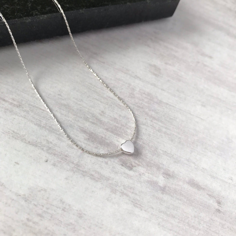 Silver Heart Necklace - KookyTwo