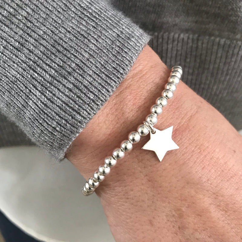 Silver Shiny Star Bracelet - KookyTwo