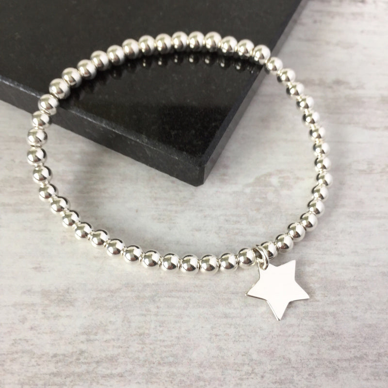 Silver Shiny Star Bracelet - KookyTwo