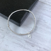 Silver Heart Bracelet - KookyTwo