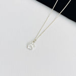Silver dog paw print necklace - KookyTwo