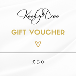 £50 gift voucher to purchase jewellery at KookyTwo