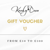 Jewellery gift voucher at KookyTwo Handmade Jewellery made in the UK