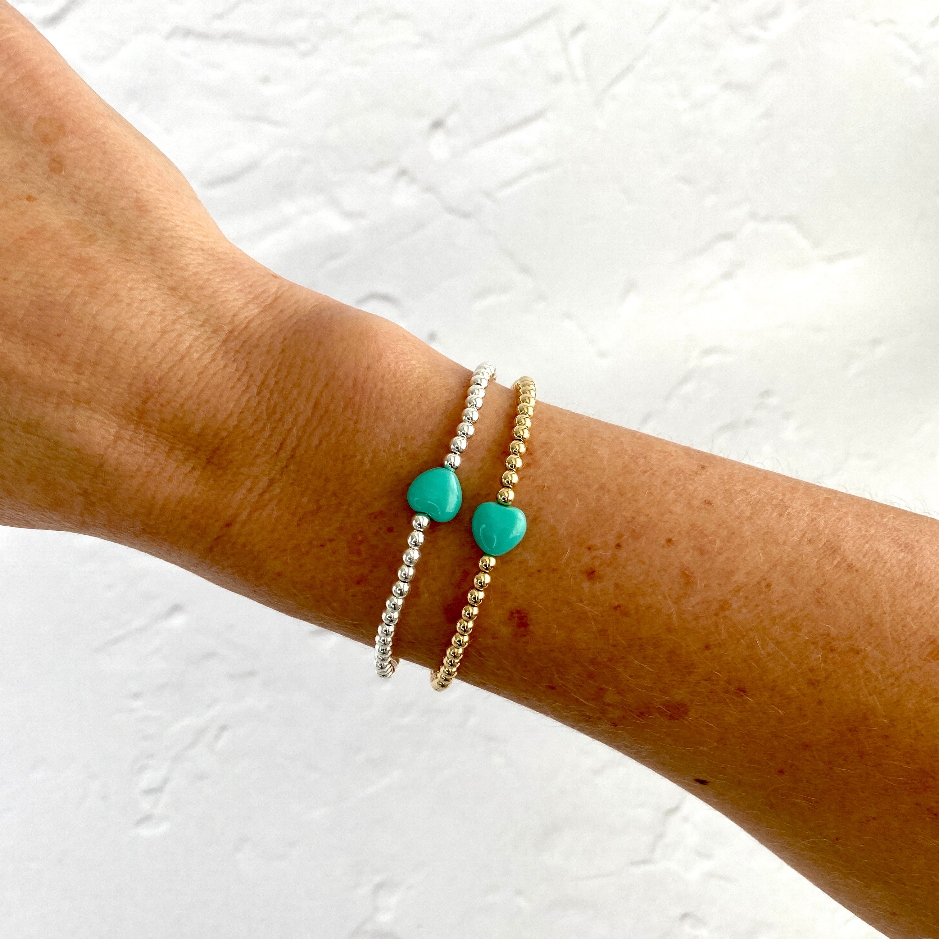 FRIENDS Jade Heart Bracelet