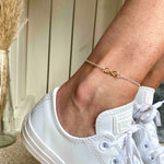 Silver and Gold Infinity Anklet