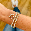 STELLAR | Silver Star Bracelet Stacking Set with Silver and Gold Bracelet