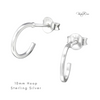 Sterling silver mini hoop earrings, hypoallergenic earrings kind to ears. Teen earring gift. KookyTwo.