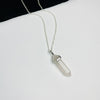 PEACE | Crystal Rose Quartz Point Necklace Sterling Silver