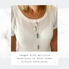 LUCK | Crystal Green Aventurine Point Necklace Sterling Silver