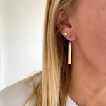 Gold Bar Earrings
