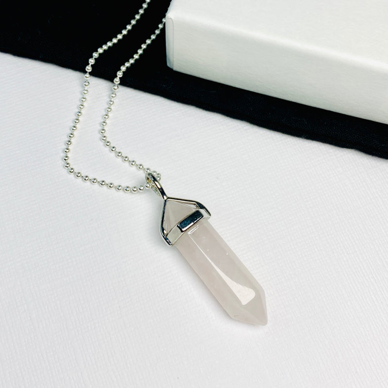 BLADE OF LIGHT Colombian Quartz | Healing Crystal Necklace, Wiccan Jewelry  | Crystalife