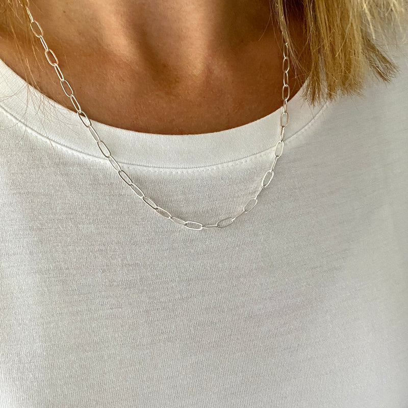 Bibi Bijoux x Kate Thornton Chain Link Chunky Necklace Silver