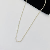 Belcher chain on white background. Chain also know as role style chain.