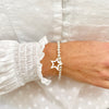 Opne Star Charm Bracelet. Bracelet with Silver Star Charm