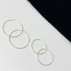 plain silver hoop earrings