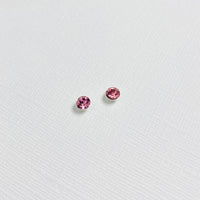 Pretty Pink stud Earrings. Sparkly Pink Stud Earrings. Crystal Earrings