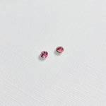 Pretty Pink stud Earrings. Sparkly Pink Stud Earrings. Crystal Earrings