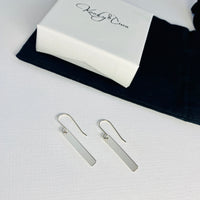 Silver Bar Earrings