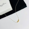 30th Birthday Necklace | Gold Three Bead Necklace including gift box.- KookyTwo
