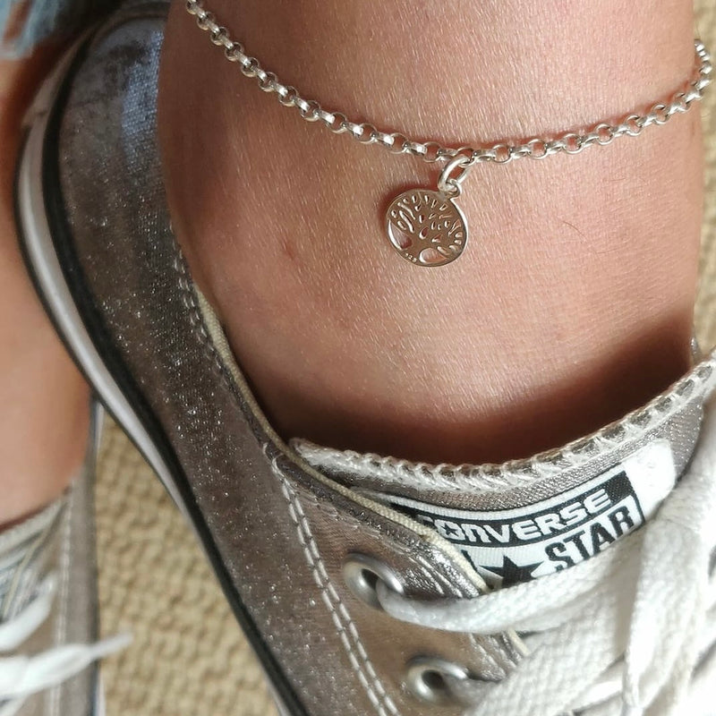 Silver Tree of Life Anklet - KookyTwo