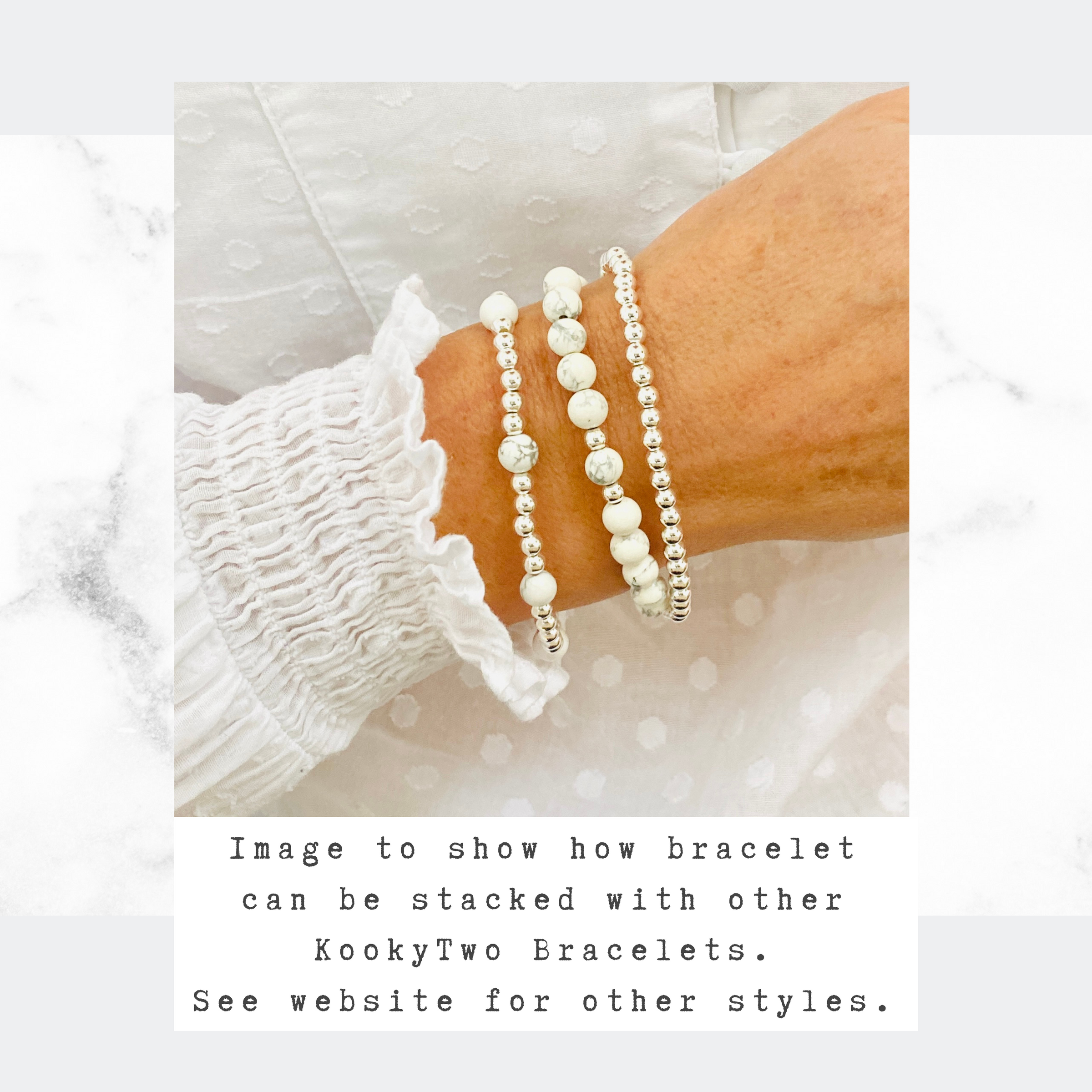 Bracelet hot sale en howlite