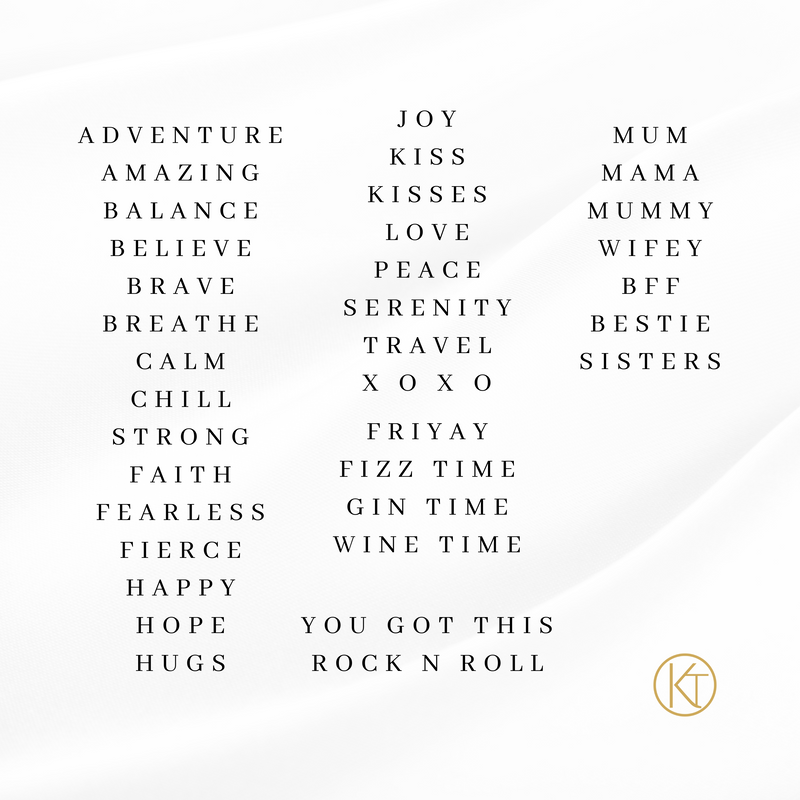 Metal sales name bracelets